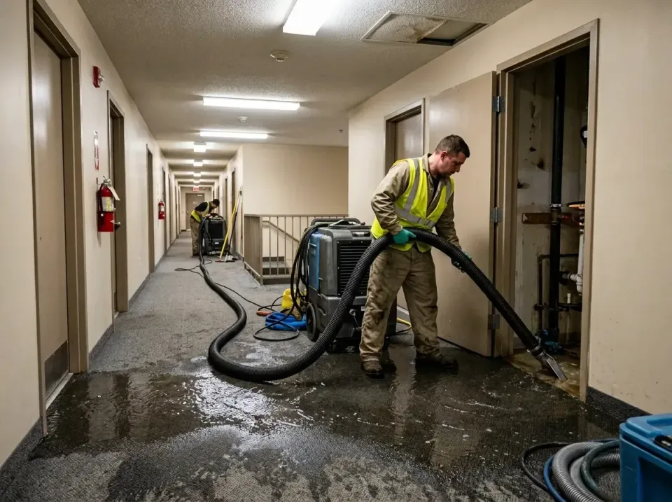 multi-unit-apartment-hallway-f-005 — frequently asked questions, Emergency Burst Pipe Water Extraction & Removal in Grand Ra…